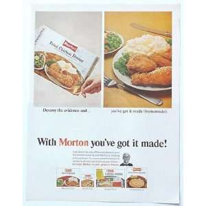  1967 Morton Fried Chicken Dinner Print Ad (3383)