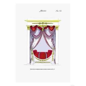  French Empire Alcove Bed No. 24 Giclee Poster Print, 24x32 