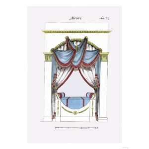  French Empire Alcove Bed No. 20 Giclee Poster Print, 24x32 