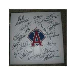  Anaheim/California Angels Legends Signed Baseball Base 