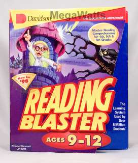 Davidson Reading Blaster Ages 9 12 New in Box PC Mac  