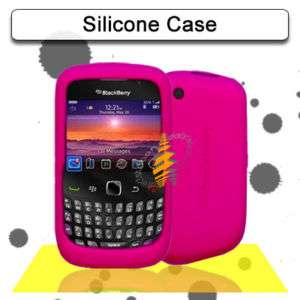 Pink Silicone Skin Case Blackberry 9300 9330 Curve 3G  