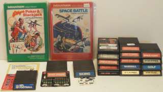 MATTEL INTELLIVISION 19 GAME LOT TESTED WORKING CONSOLE SYSTEM  