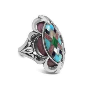   Pollack Sterling Silver Multi Gemstone Maine ly Mauve Ring Jewelry