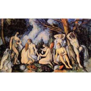   paintings   Paul Cezanne   24 x 14 inches   The Large Bathers 2 Home