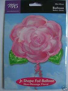 pink rose foil balloon £ 1 99