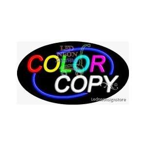 Color Copy Neon Sign 17 Tall x 30 Wide x 3 Deep