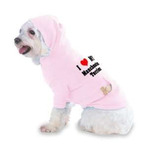 Love/Heart Manchester Terrier Hooded (Hoody) T Shirt with pocket for 