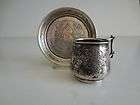   Silver 84 Cup and Saucer WH Makers Mark plus full Hallmark 19thC