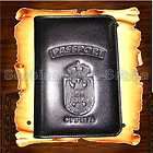 Leather Case Cover Passport Coat of Arms Serbian Serbia