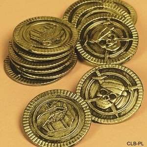 Pk 144 PIRATE TREASURE CHEST COINS   PARTY FAVORS  