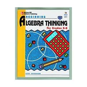 Book, Beginning Algebra Thinking, Grades 5 6, (Judy Goonow)  