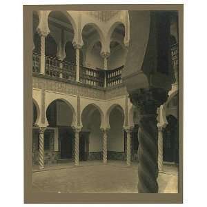 Archbishops Palace,Algiers,Algeria,courtyard,1860 1900 