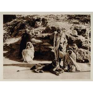  1924 Monks Lioness South Oran Algeria Photogravure 