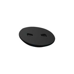  TH Marine Sure Seal Screw Out Deck Plate, Black, 8 in 