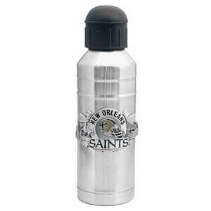  New Orleans Saints Stainless Steel & Pewter Water Bottle 