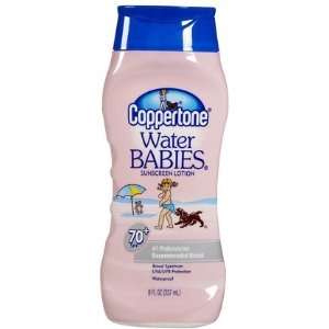  WaterBABIES Lotion with SPF 70+ Sunscreen 8, oz (Quantity 