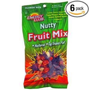 Energy Club, Nutty Fruit Mix, 6.0 Ounce Grocery & Gourmet Food