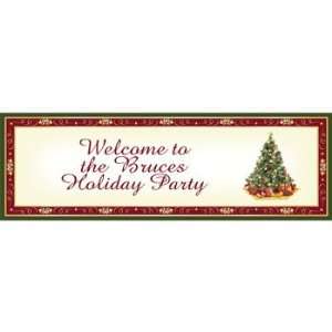 Personalized Christmas Tree Banner   Small   Party Decorations 
