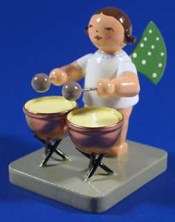 Wendt & Kuhn Angel Playing Two Kettle Drums Figurine  