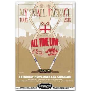All Time Low Poster   P Concert Flyer   My Small Package Tour 2010
