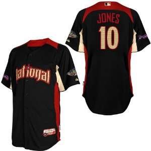 2011 All Star Atlanta Braves 10# Jones Blue 2011 MLB Authentic Jerseys 