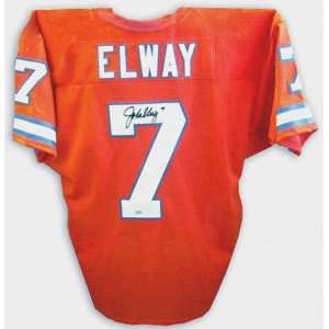  John Elway Denver Broncos Autographed Orange Jersey 