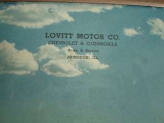   Thermometer ~ Lovitt Chevrolet Oldsmobile ~ Abingdon, Illinois  