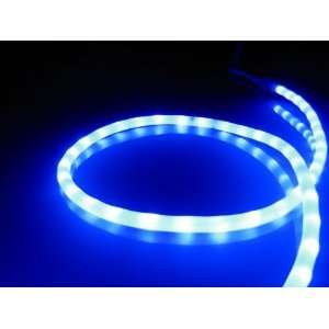  Lights; Royal Blue LED Rope Light Kit; 1.0 LED Spacing; Christmas 