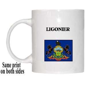  US State Flag   LIGONIER, Pennsylvania (PA) Mug 