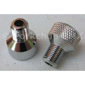  3/8 Axle Bicycle Valve Cap Adapter   CHROME Sports 