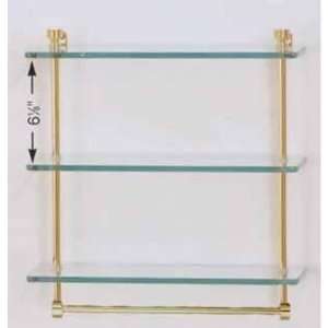  Allied Brass Accessories PR 5 16TB 16 Triple Glass Shelf 
