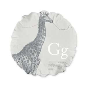 Giraffe   Warm Grey Floor Pillow Pillows