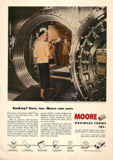 1948 Moore Forms Ad   BofA Bank Vault, San Francisco  