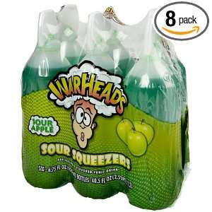 Warheads Sour Squeezers, Sour Apple, 6 Count (Pack of 8)  
