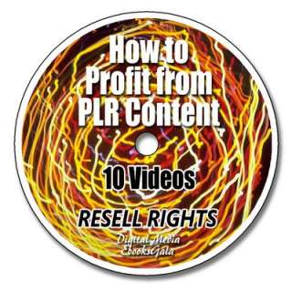 How to Use & Profit from PLR Content   10 Video Tutorials   Resell 