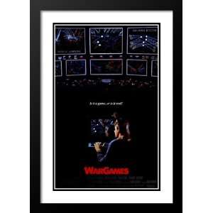 War Games 32x45 Framed and Double Matted Movie Poster   Style A   1983 