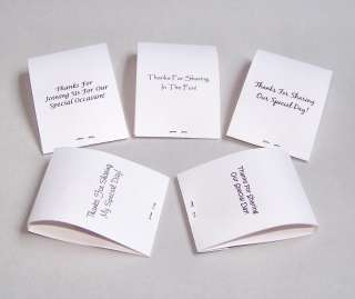 50 DIY Personalized Wedding Mintbooks Matchbooks Favors  