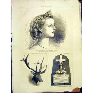    Portrait Countess Spencer Deer Wapiti Childers 1872