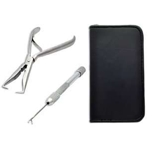 Hair Extension 2 in 1 Salon Tools COMBO Kit Pulling Needles Micro 