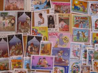 111 verschiedene Briefmarken Walt Disney , Comic , Kinder , Cartoon 