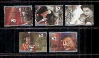 Great Britain   #1110 Queens Accession Set of 5   1992 VFU  
