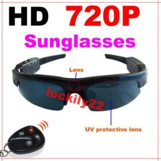HD720P Spy Sun Glasses Hidden DVR Recorder Video Camera  