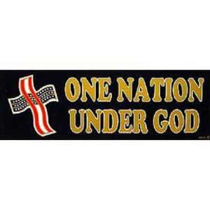  USA One Nation Under God Bumper Sticker Automotive