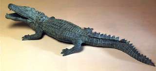 53 Cast Aluminum Alligator Outdoor Garden Pond Statue  