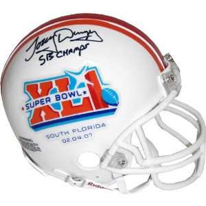  Tony Dungy Indianapolis Colts Autographed SB XLI Mini 