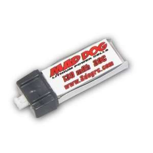  Mad Dog 130 Mah 3.7v 20c Lipo Micro Battery; E flite 