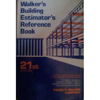  Walkers Building Estimators Reference Book Books