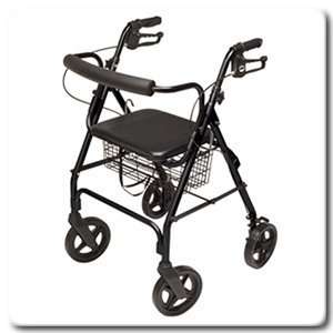  Walkabout Four Wheel Contour Deluxe Rollator, 1 EA Health 