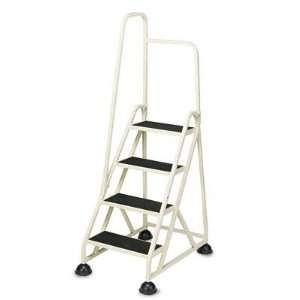  Cramer Four Step Stop Step Aluminum Ladder with Handrail 